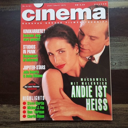 Cinema 1991 andy mcdowell - cinema, 06/1991,